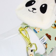 Colete com guia para cachorro